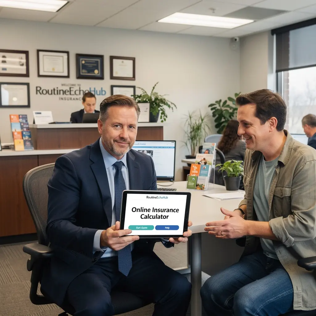 Obrazek przedstawiający klienta korzystającego z aplikacji na smartfonie do zakupu polisy ubezpieczeniowej.