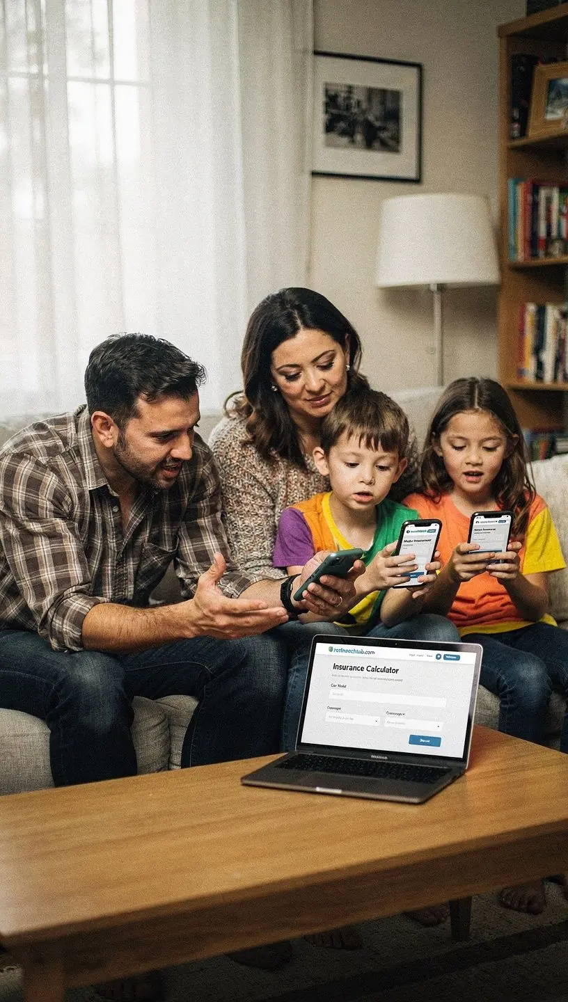 Zadowolony klient otrzymujący elektroniczną polisę ubezpieczeniową na swoim smartfonie.