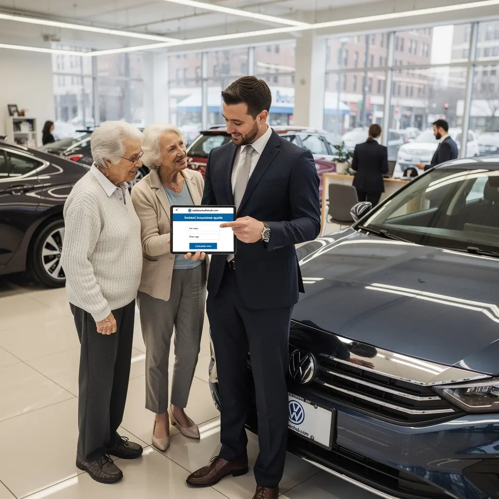 Zrzut ekranu z formularzem online, umożliwiającym szybkie obliczenie kosztów ubezpieczenia pojazdu.